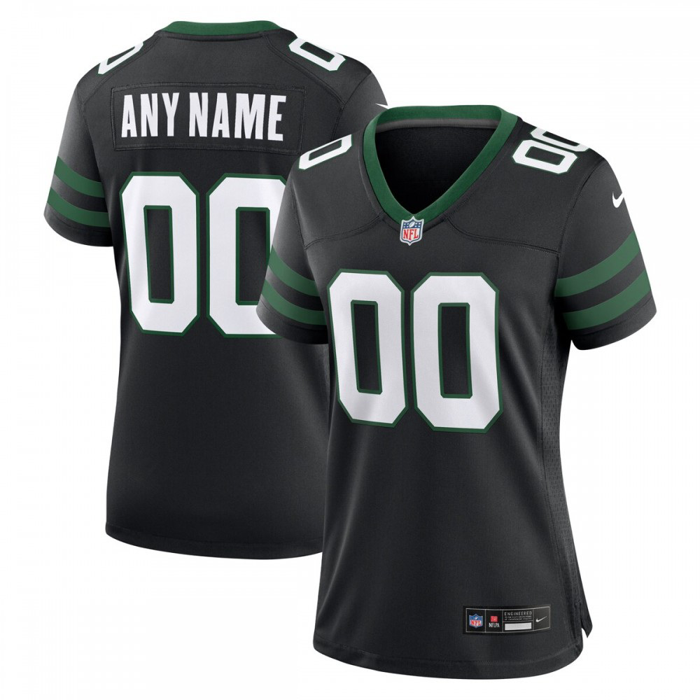 New York Jets Nike Women's Alternate Custom Game Jersey - Legacy Black-Profan Arena